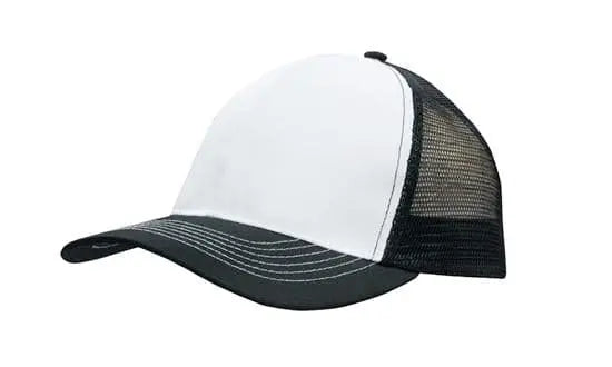 Headwear Mesh Back Breathable P/twill 3819 Caps X12 - 3819 Metro Workwear.